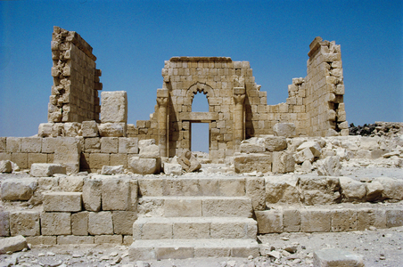 Qasr el-Halabat, one of the desert-palaces of the Omayyad Aristocracy of the 8th century, Qasr el-Halabat,desert palace, Jordan,kingdom (photo)