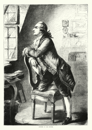 Goethe in his Study (engraving)