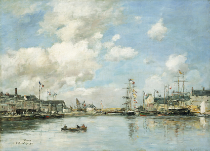 Fecamp, the Basin, 1892 (oil on canvas)