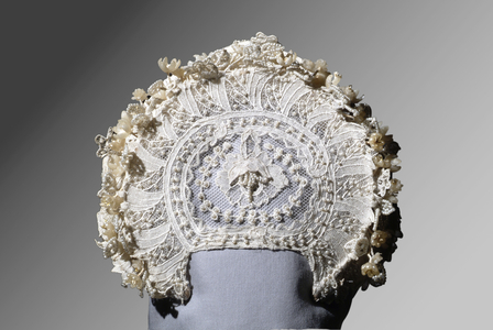 Grace Kelly's Wedding Wreath, 1956 (silk, tulle & seed pearls)