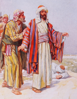 Painting depicting Saul being struck blind on the road to Damascus