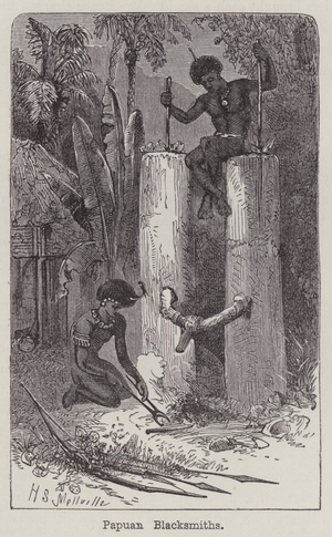 Papuan Blacksmiths (engraving)
