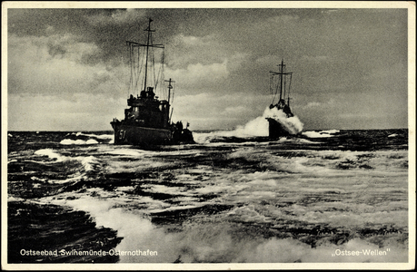 Swinoujscie Osternothafen, German warships