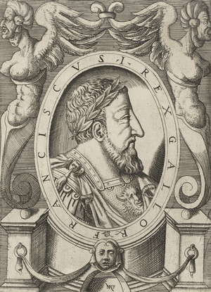 Francis I of France, pub. C. 1568 (engraving)