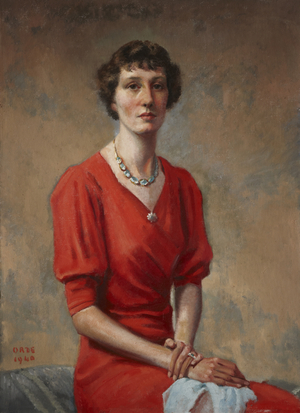 Laura Ina Madeline Lenox-Conyngham, Mrs Robert Alexander, 1940 (oil on canvas)