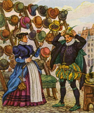 Hutmacher / Hatter (colour litho)