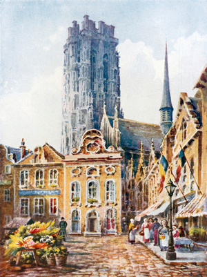 Malines (colour litho)