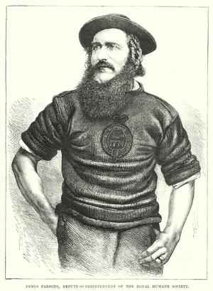 James Parsons, Deputy-Superintendent of the Royal Humane Society (engraving)
