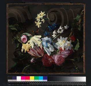 Festoon of flowers, before 1661 (oil on canvas)