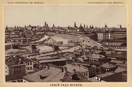 Moscow / Moscou: Vue generale de Moscou (litho)