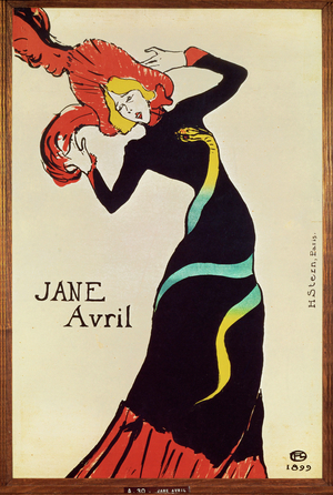 Dancer Jane Avril. Poster (poster)