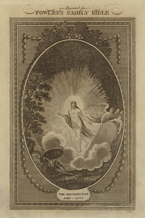 The Resurrection, John, Chapter 20, Verse 9 (engraving)