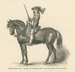 Copied from the "System of Horsemanship" by the Duke of Newcastle (engraving)