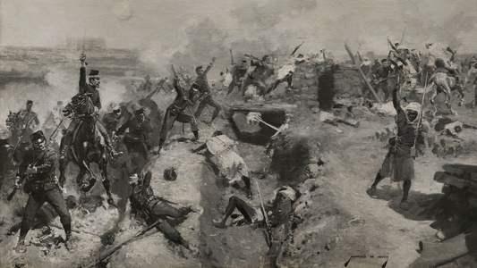 Episode in the war with Africa, 1880 (oil on canvas)
