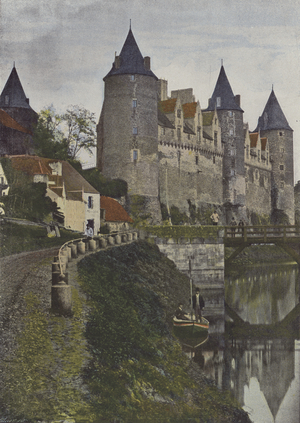 Chateau de Josselin (coloured photo)