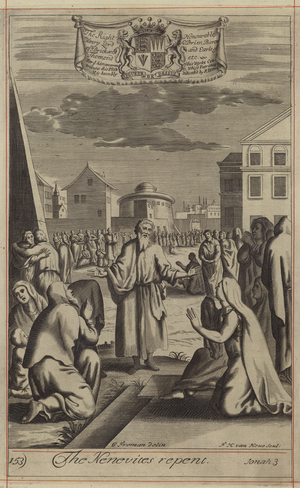 The Nenevites repent (engraving)