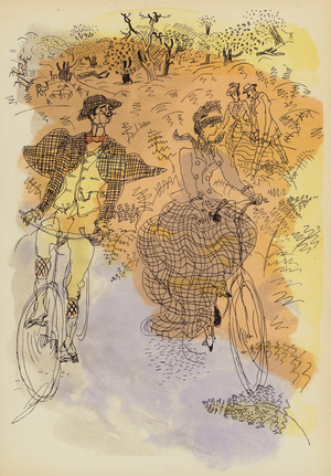 Forsyte Saga: Richmond Park (colour litho)