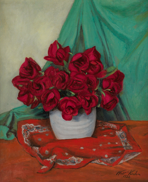 Still Life with Red Roses, 1938 (oil on canvas)