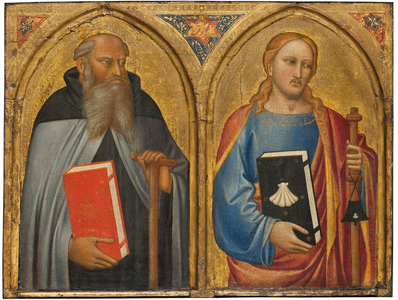 Saint Anthony Abbot and Saint James the Greater (tempera & gold on panel)