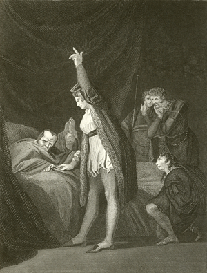 The death of Cardinal Beaufort (engraving)