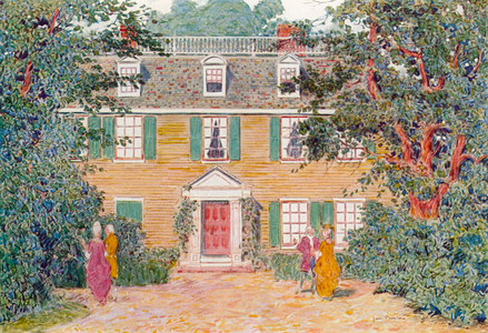 The Quincy House (colour litho)