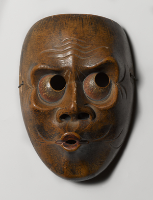 Mask Possibly of Usofuki, Character in Kyogen Plays, 18th-19th century (wood)