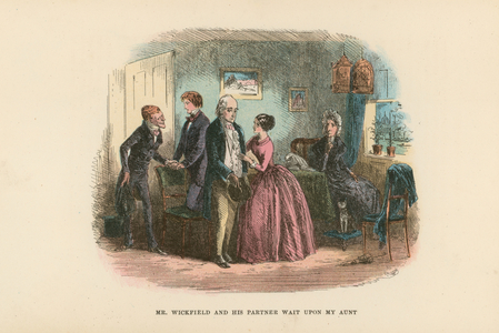 Illustration for David Copperfield (colour litho)