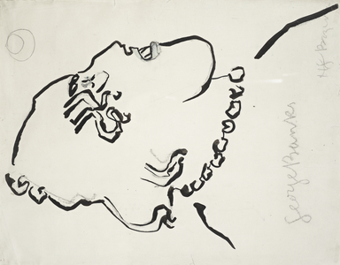 Caricature of Georges Banks, 1912-13 (drawing)