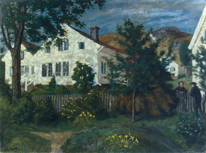 Vicarage in moonlight, 1901-05 (painting)
