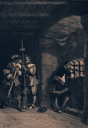 The Man in the Iron Mask, from 'A History of France (Vol. IV) by Guizot (engraving)