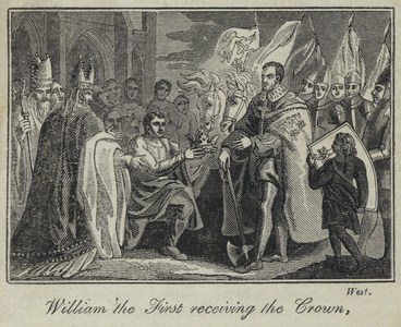 William the First receiving the Crown (engraving)