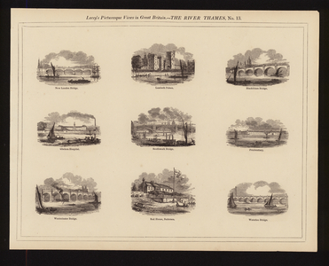 Lacey's Picturesque Views in Great Britain: The River Thames (engraving)
