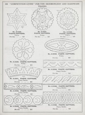 Page of catalogue for the Ironmongery and Hardware Trades, c 1895 (litho)