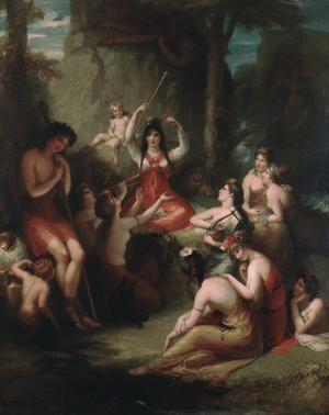 Comus Listening to the Incantations of Circe, 1831 (oil on canvas)