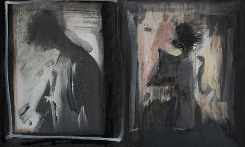 Plein Air 3 2025 ( Acrylic, oil and inkjet on wood)