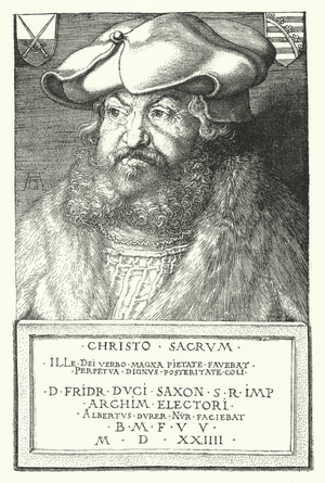 Frederick III, Elector of Saxony (engraving)
