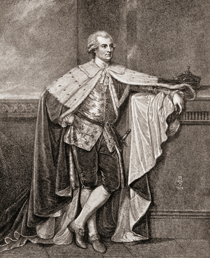 John Stuart, 1st Marquess of Bute, 1744 ? 1814.  British nobleman. From The Connoisseur Magazine, published 1902.