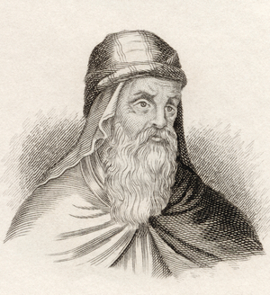 Gregory of Nazianzus, 4th-century Archbishop of Constantinople, from the book Crabbes Historical Dictionary pub. 1825