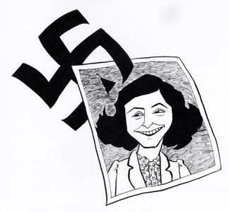Anne Frank, caricature