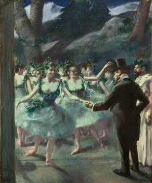 The Ballet, 1895 (oil on textile support)