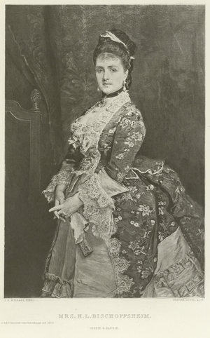 Mrs H L Bischoffsheim (gravure)