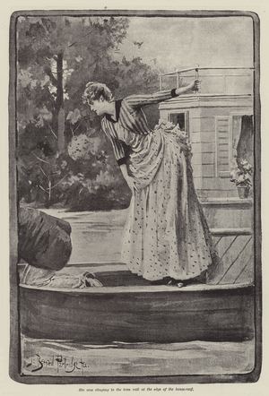 The Strange Adventures of a House-Boat, by William Black (litho)