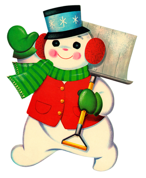 1950s Snowman, 1950s (screenprint)