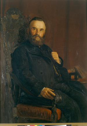 David Watkin Jones, Dafydd Morganwg, 1890 (oil on canvas)