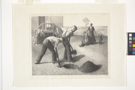 Tree Planting Group (lithograph)