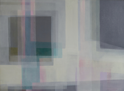 Pink Distance, 2017 (oil on wood)