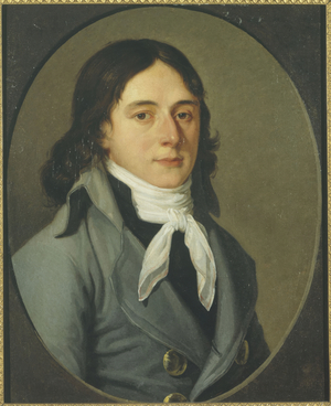 Portrait of Camille Desmoulins (1760-1794), publicist and politician, circa 1790 (oil on wood)