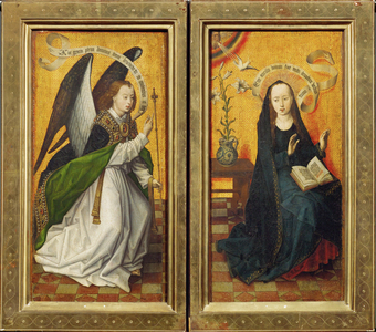 Diptych of the Annunciation (painting on wood)