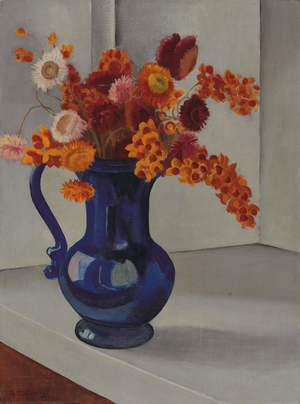 Straw Flowers and Bittersweet, 1931 (oil on canvas)