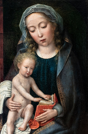 Virgin and Child, 1st half 16th century (oil on wood)